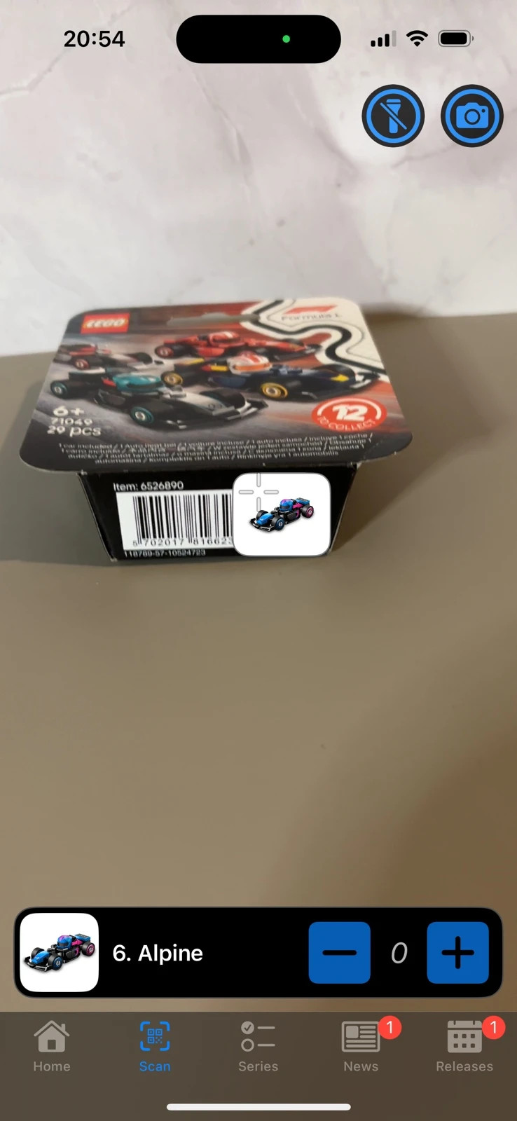 Lego F1 CMF Alpine Race Car (71049-6)